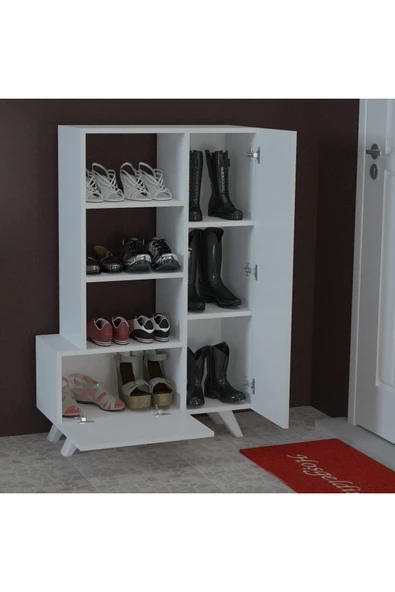 Meltem Çelik - BMdekor Ayakkabılık Artes Beyaz - 2