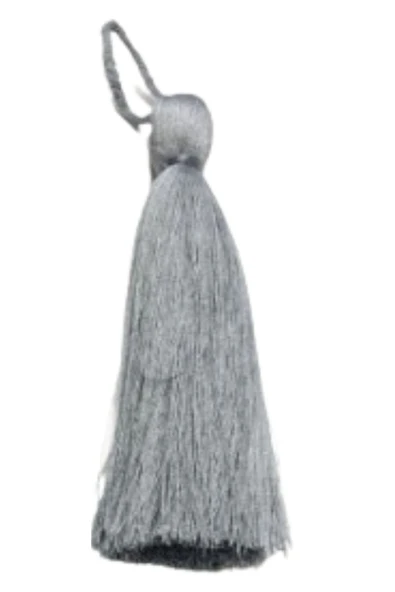 Püskül Tekli 10 cm 1 Adet Gri ürün görseli