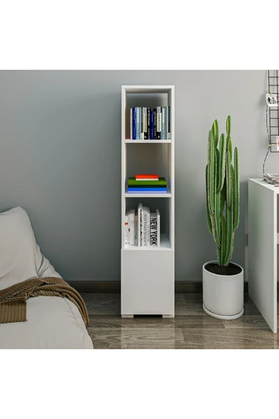Meltem Çelik - BMdekor Kitaplık Kutay Beyaz ürün görseli