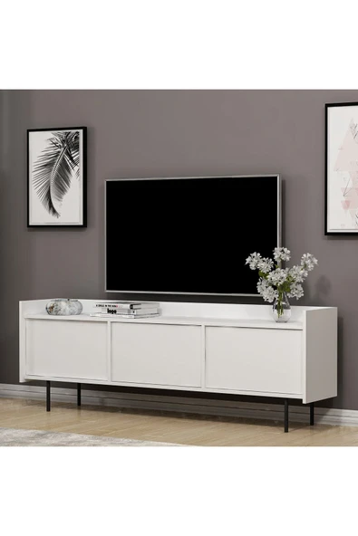 Meltem Çelik - BMdekor Tv Sehpası Angel Beyaz 183 Cm - 2