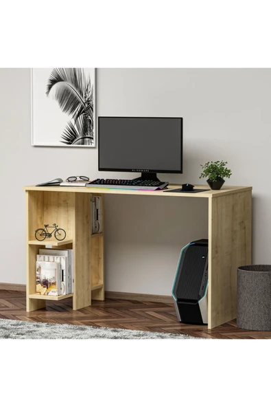 Meltem Çelik - BMdekor Çalışma Masası Arık Safir Meşe - 2