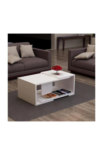 BMdekor Orta Sehpa Satürn Beyaz