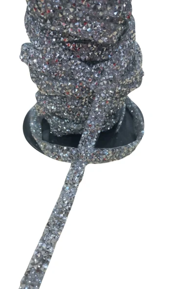 Silikonlu Yapıştırma Taş Şerit 2 cm Gümüş 1 Metre ürün görseli