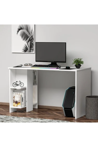 Meltem Çelik - BMdekor Çalışma Masası Arık Beyaz - 2