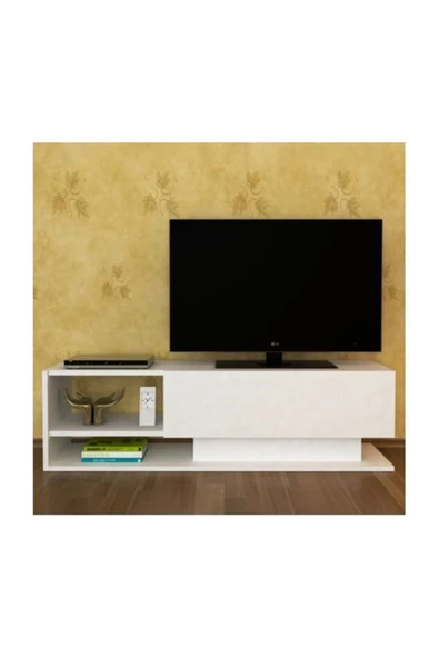 BMdekor Tv Ünitesi Deniz Beyaz 128 Cm - 1