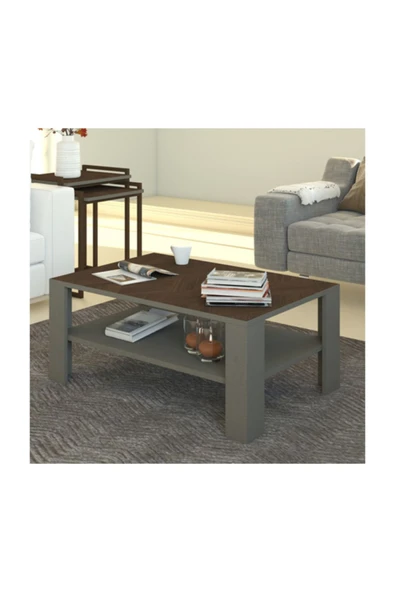 BMdekor Orta Sehpa Leno Kahve