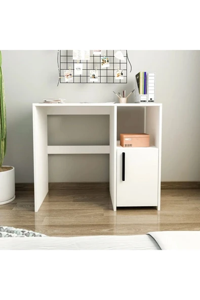 Meltem Çelik - BMdekor Çalışma Masası Kutay Beyaz