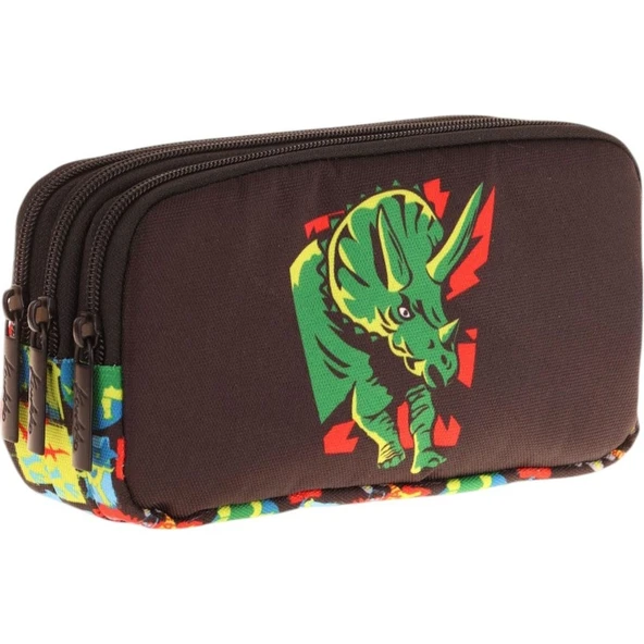 Kaukko Kıds 3 Bölmeli Kalem Çantası (leather Spaceshıp)krn-L8263