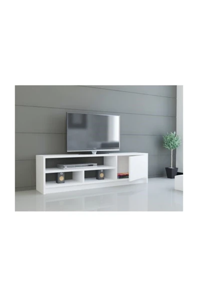 BMdekor Tv Ünitesi Elips 101 Beyaz 120 Cm - 2