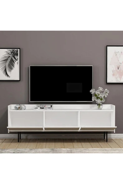 Meltem Çelik - BMdekor Tv Sehpası Angel Beyaz 183 Cm - 4