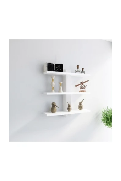 BMdekor Duvar Rafı Mesk Beyaz - 2