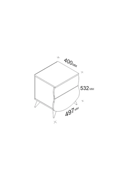 BMdekor Komodin Söz Beyaz - 4