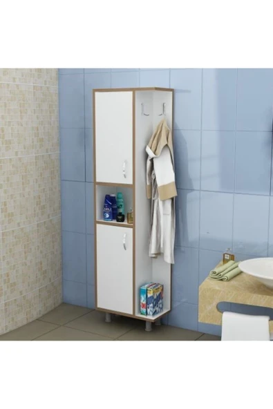 BMdekor Çok Amaçlı Dolap Banyo Mutfak Kiler Green