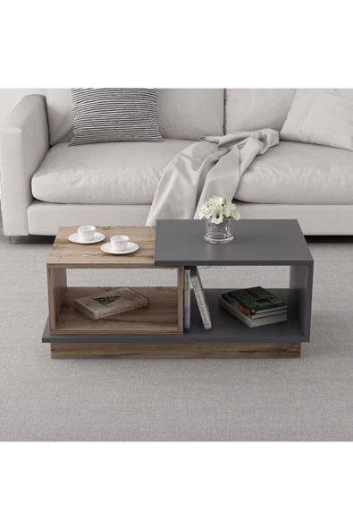 BMdekor Orta Sehpa Concept Antrasit Ceviz