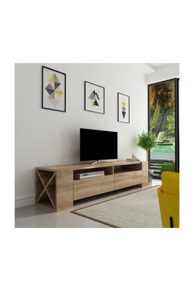 BMdekor Tv Ünitesi Sasa Cc204 Ceviz - Resim 2