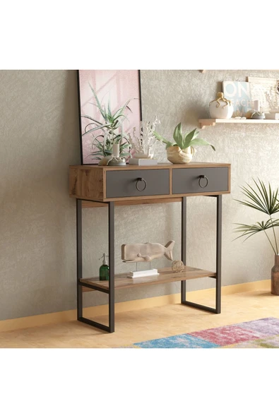 Meltem Çelik - BMdekor Dresuar Vaks Demir Ayak Çırağan Antrasit