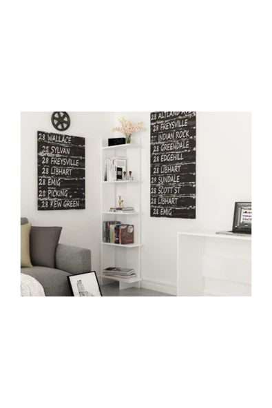 BMdekor Kitaplık Sky Beyaz ürün görseli