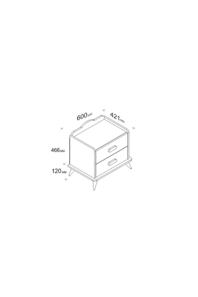 BMdekor Komodin Aytuğ Beyaz - 4