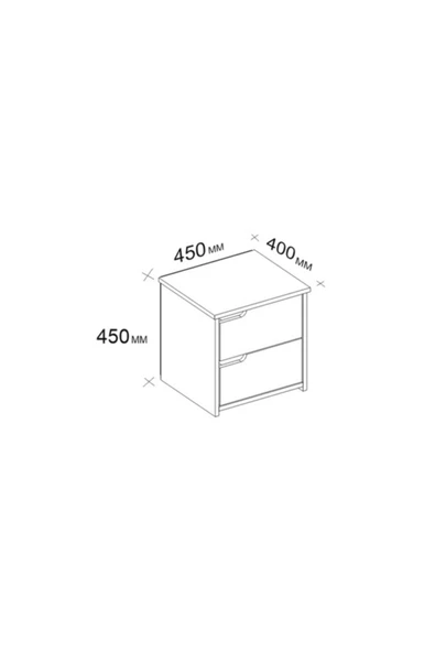 BMdekor Komodin Malarin Beyaz - Resim 3