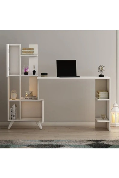 Meltem Çelik - BMdekor Çalışma Masası Artema Beyaz - 2