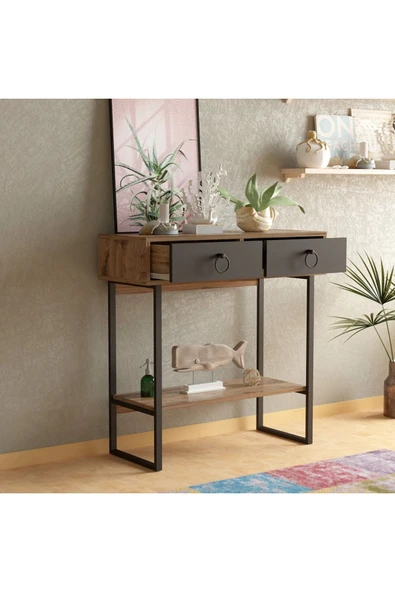 Meltem Çelik - BMdekor Dresuar Vaks Demir Ayak Çırağan Antrasit - 2