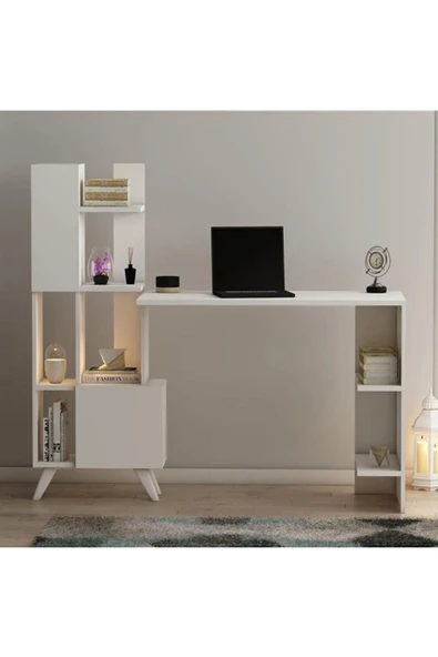 Meltem Çelik - BMdekor Çalışma Masası Artema Beyaz