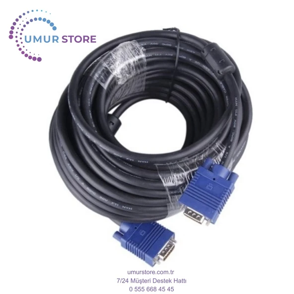 30 Metre Filtreli Vga E/E Görüntü Projeksiyon Kablo ürün görseli 1