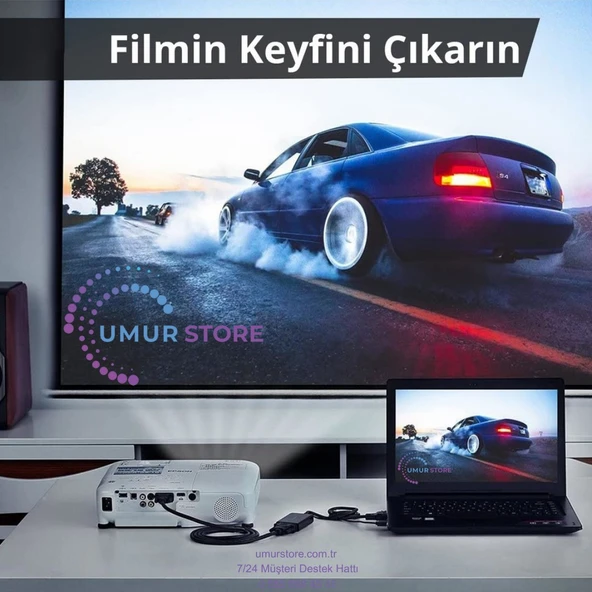VGA USB To Dvı-D 24+1 Dişi Görüntü Aktarma Kablosu - 3