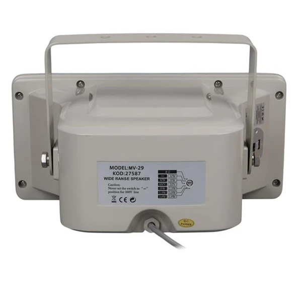 Magicvoice MV-29 13 CM 30 Watt Komütatörlü Hat Trafolu Gri Horn Sütun Hoparlör (Tekli Paket) - 5