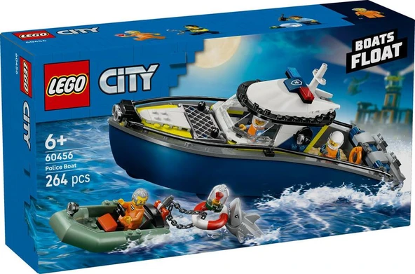 LEGO City 60456 Police Boat ürün görseli 1