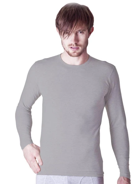 3 Adet Dono Erkek Likralı Uzun Kollu Fanila Atlet 1250 - Resim 4