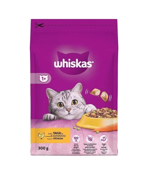 Whiskas Tavuklu Sebzeli Kuru Kedi Maması 300 Gr