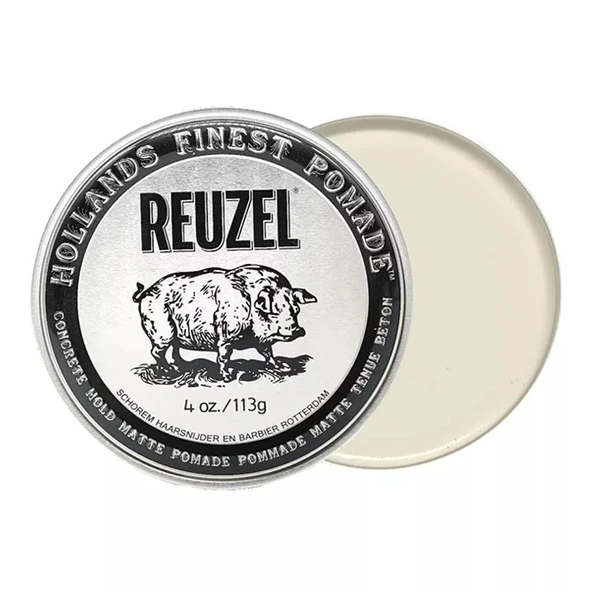 Reuzel Concrete Hold Matte Pomade Su Bazlı Güçlü Tutucu Dokulandırıcı Mat Wax 113g ürün görseli