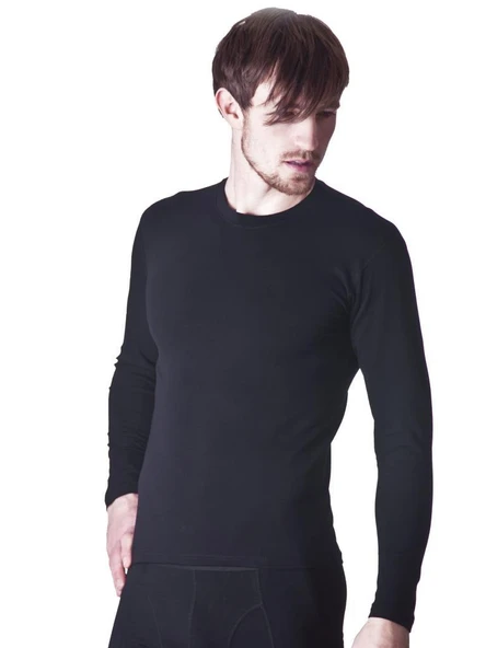 3 Adet Dono Erkek Likralı Uzun Kollu Fanila Atlet 1250 - Resim 2