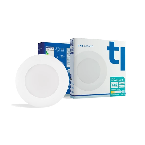 Tuled Redeem C12W Downlight, Titreşimsiz, Göz Konforu, Tekli - 5