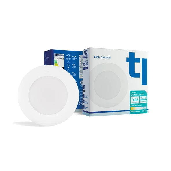 Tuled Redeem C10W Downlight, Titreşimsiz, Göz Konforu, Tekli - 5