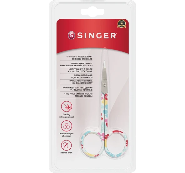 Kıvrık Uçlu Renkli Nakış Makası (4") ürün görseli