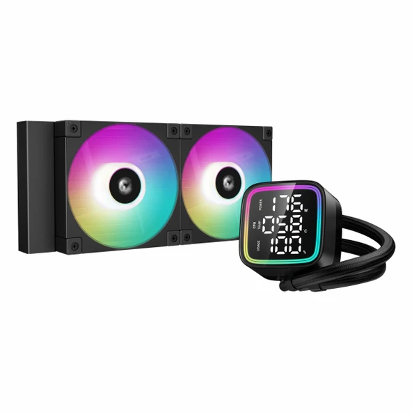 DeepCool LD240 ARGB 240mm AM5/1851P Siyah İşlemci Sıvı Soğutucu ürün görseli 1