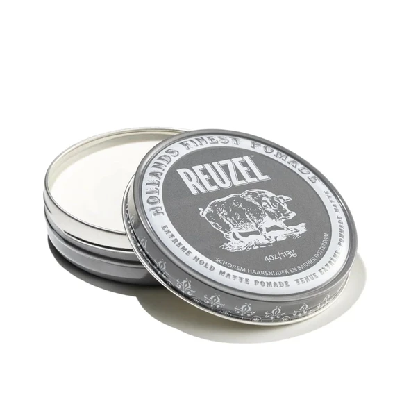 Reuzel Extreme Hold Matte Pomade Ekstra Güçlü Tutucu Mat Krem Wax 113g