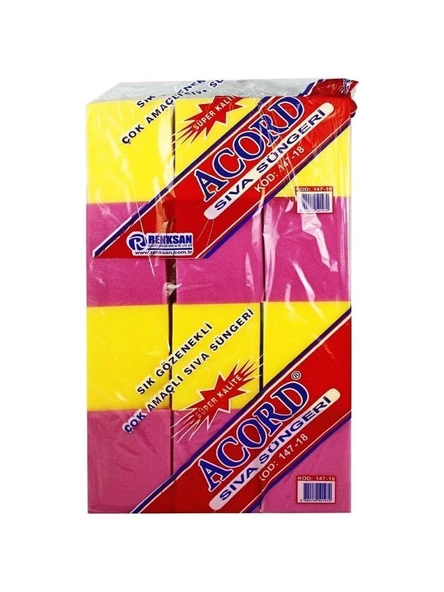 Sıva Süngeri Renkli 24 lü Paket