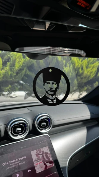 Araba Süsü Metal Mustafa Kemal Atatürk Dikiz Aynası Süsü Dekoratif - 2