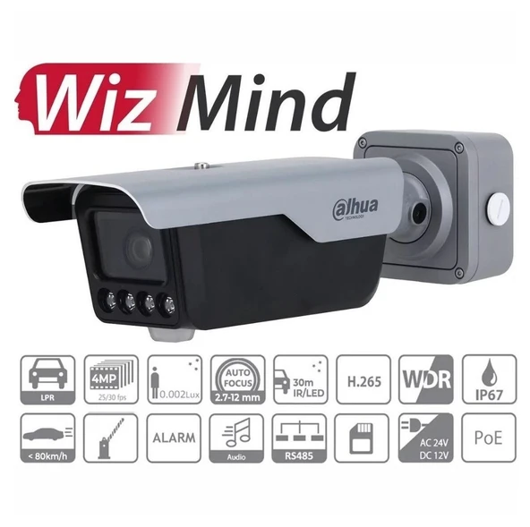 Nif Bilişim Dahua ITC413-PW4D-IZ1 4mp ANPR Yüksek Performanslı WDR Plaka Okuma Kamerası  ürün görseli 1