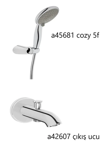 Vitra Artema Fold S Ankastre Banyo Bataryası 6 Lı Set N42253 Çıkış Uçlu - 2