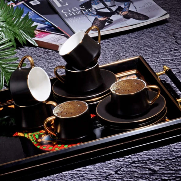 FIN-526 NEW BONE 120CC KAHVE FINC. TAKIMI 6 LI MAT BLACK