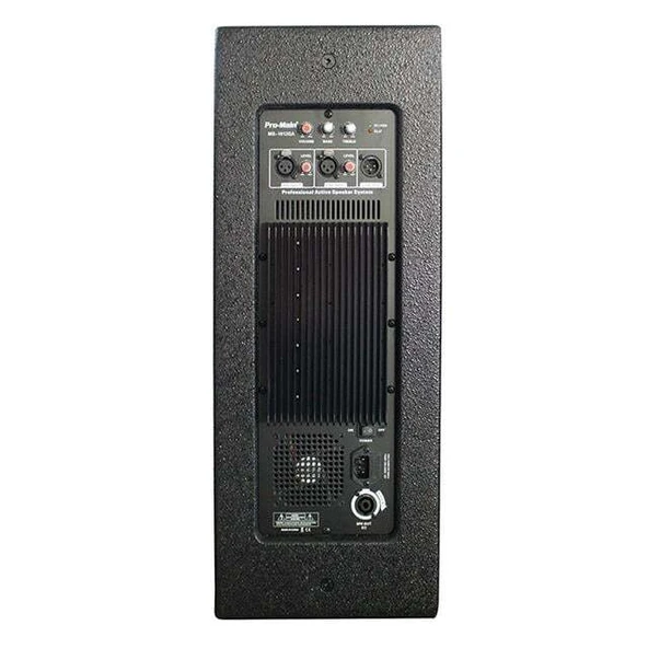 Pro-Main MS-1012GA 500 Watt 30 Cm Aktif Ahşap Kabin Hoparlör - 3