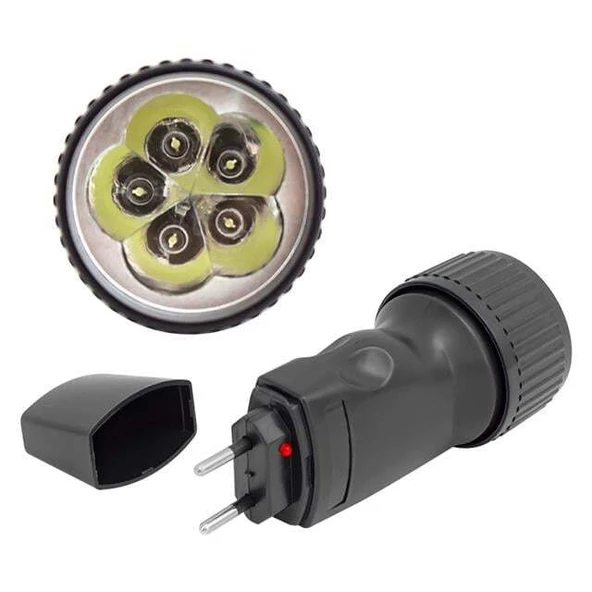 Powermaster PM-6948 Şarjlı 5 Mantar Ledli El Feneri - Resim 2