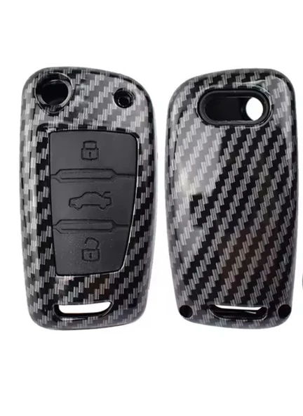 Audi A1 A3 8p 8l A4 A5 B6 B7 B8 A6 A7 C5 C6 4f Q3 Q5 Q7 8v Karbon Anahtar Kılıfı 2.Resime Bakınız ürün görseli