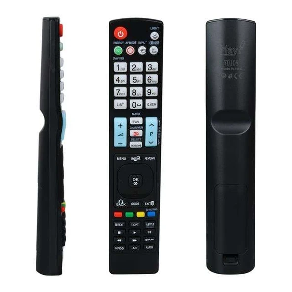 Hey RM-L999 Küçük Kalıp LG Netcast Tuşlu Yazısız Lcd Led TV Kumanda (Rc0999) ürün görseli 1