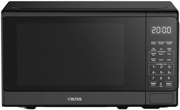 ALTUS ALMD20 SX SİYAH MİKRODALGA FIRIN - 5