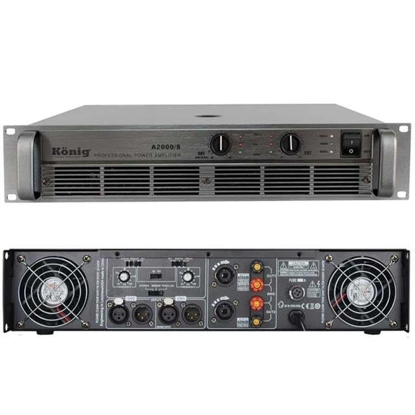 König A-2000 /S 4 Ohm 2X980 W Power ürün görseli